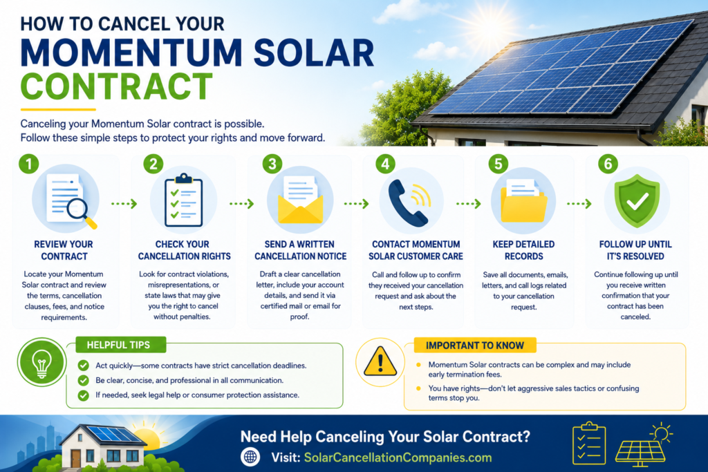 Momentum Solar Contract Cancellation