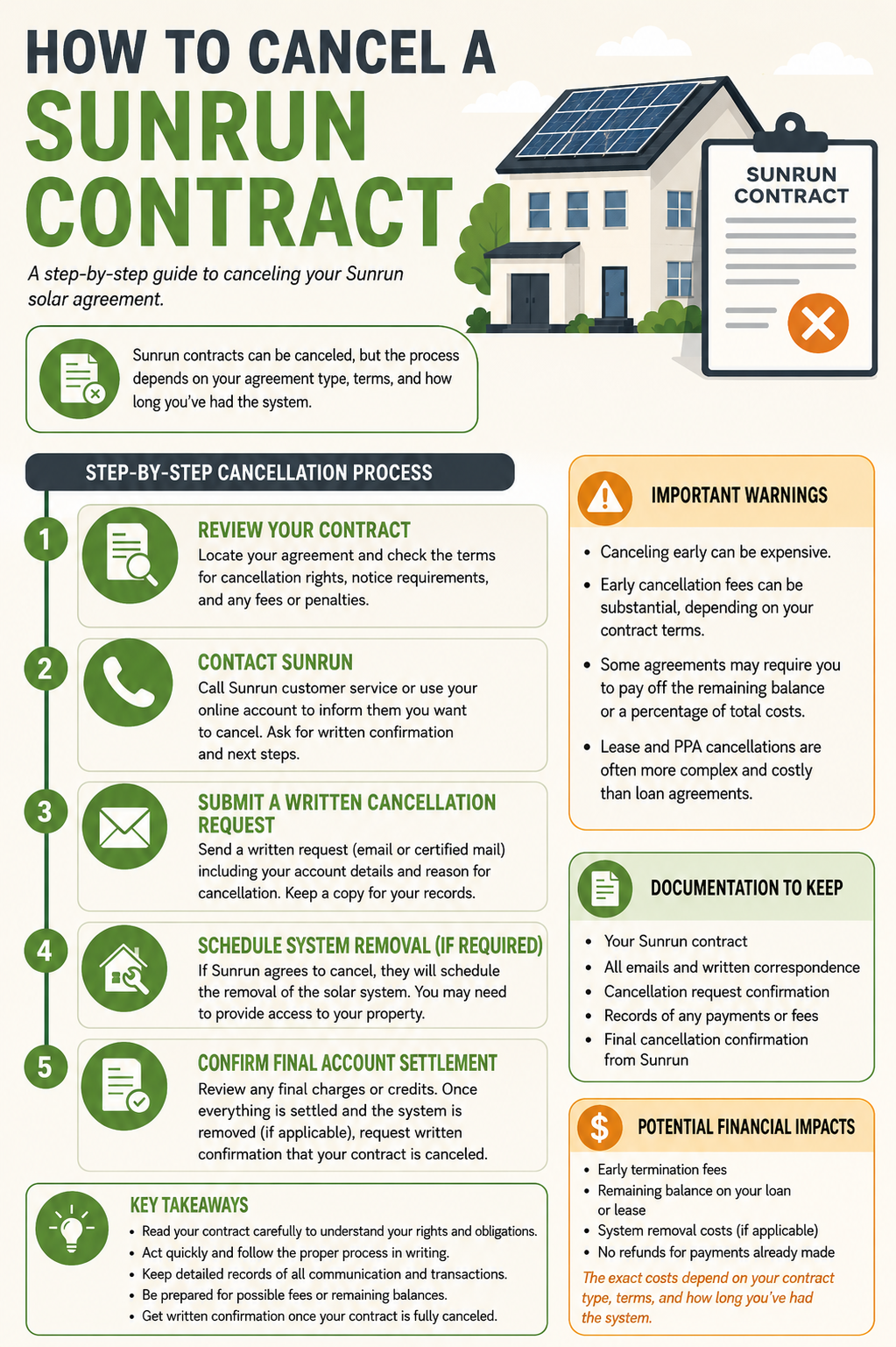 Sunrun Contract Cancellation