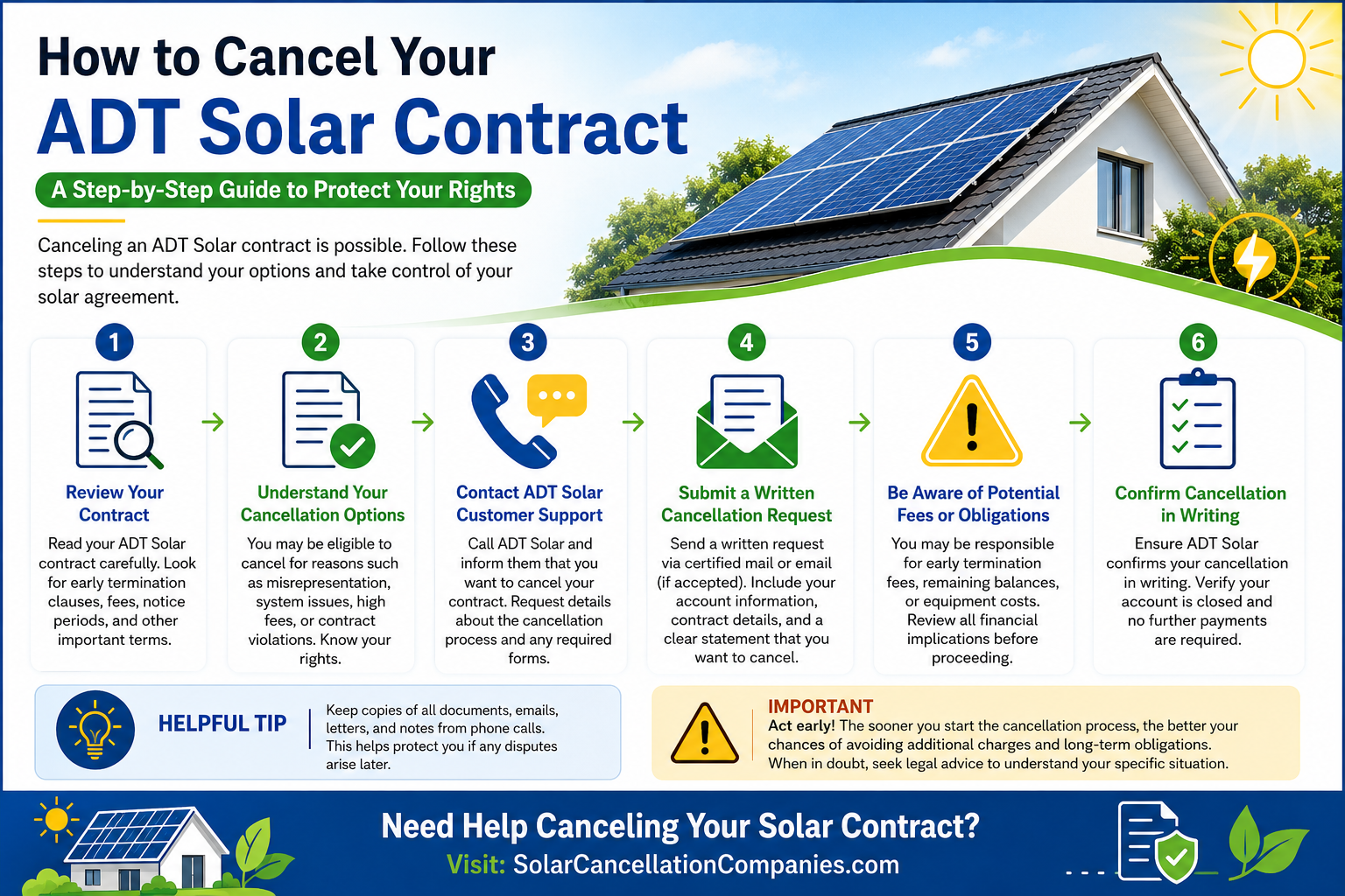 ADT Solar Contract Cancellation