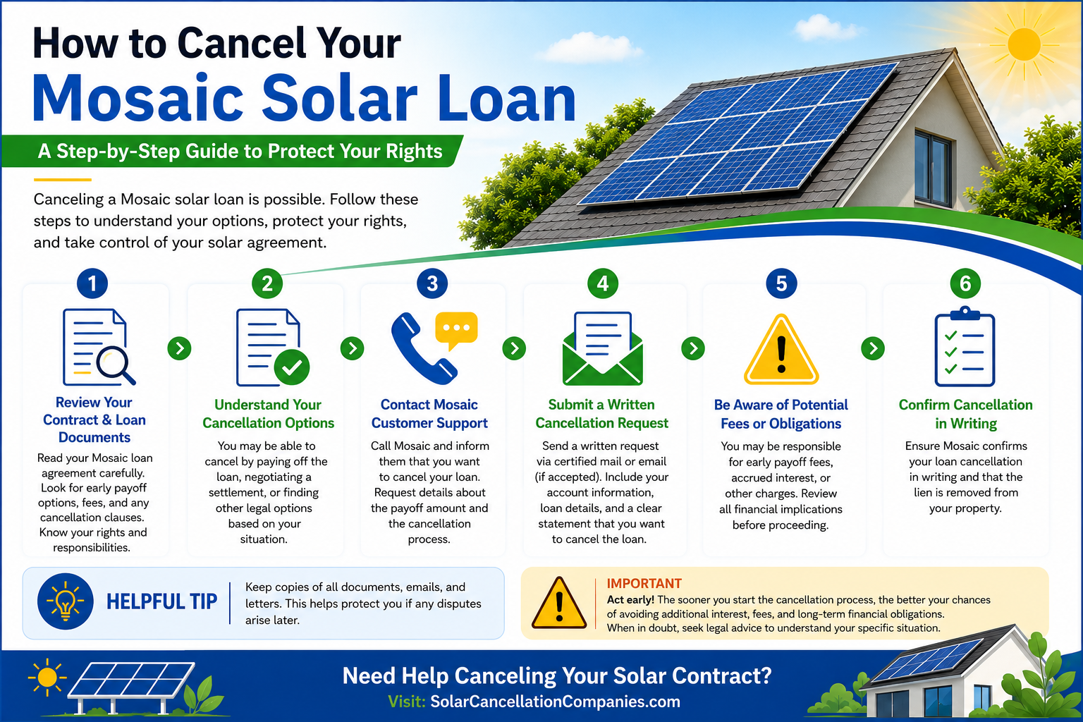 Mosaic Solar Loan Cancellation Guide