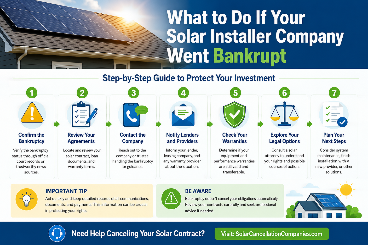 Solar Installer Company Went Bankrupt