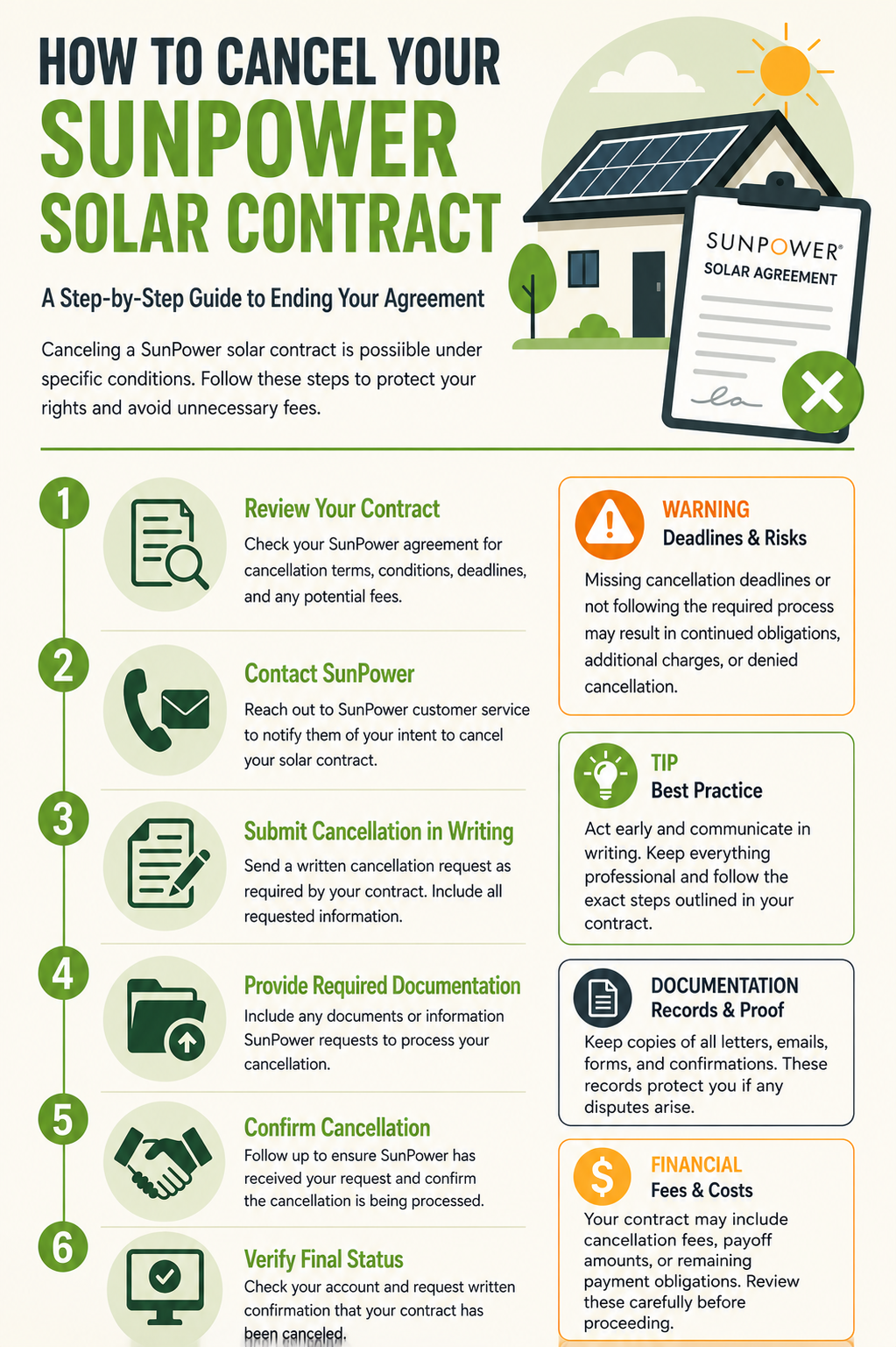 SunPower Solar Contract Cancellation