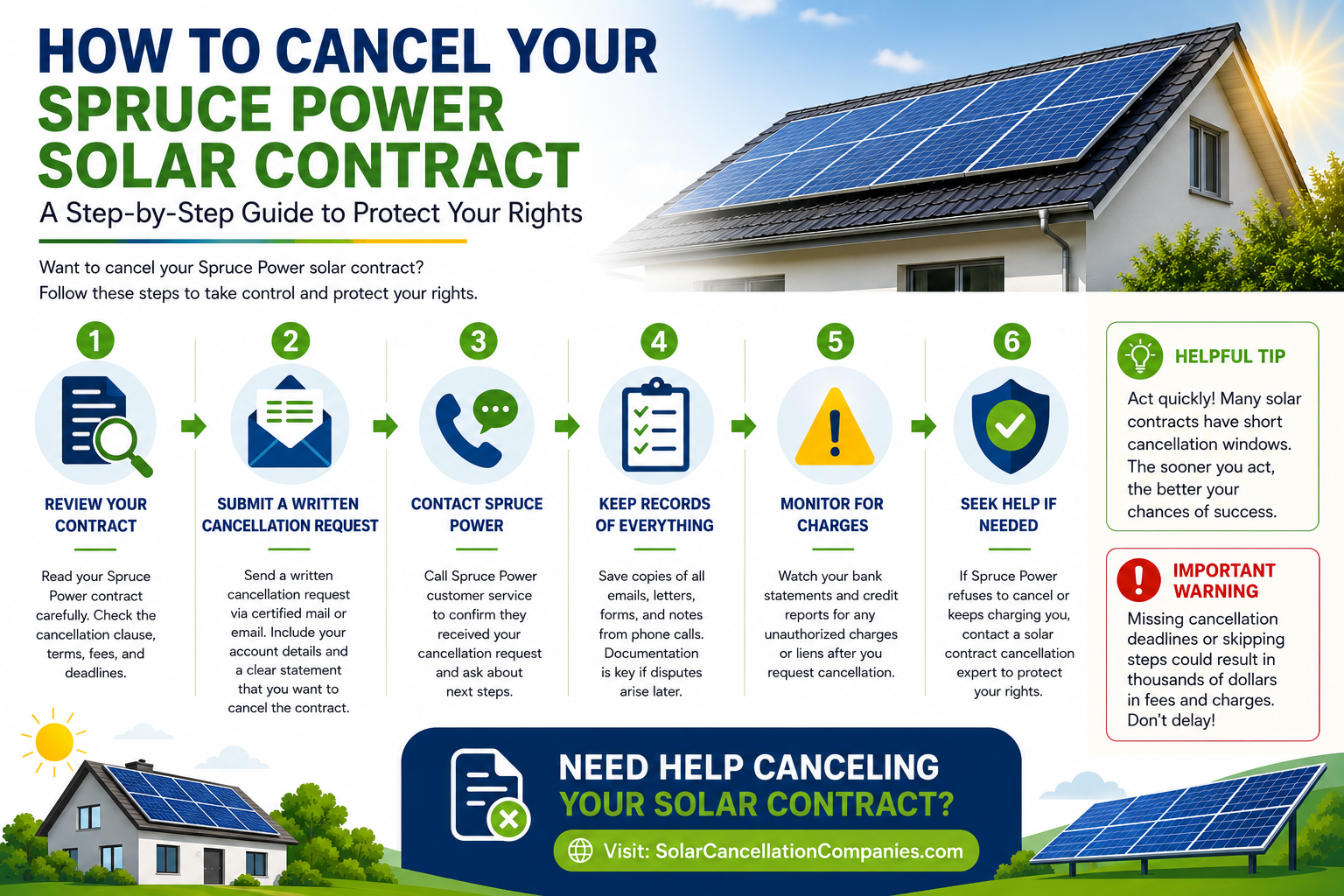 Spruce Power Solar Contract Cancellation