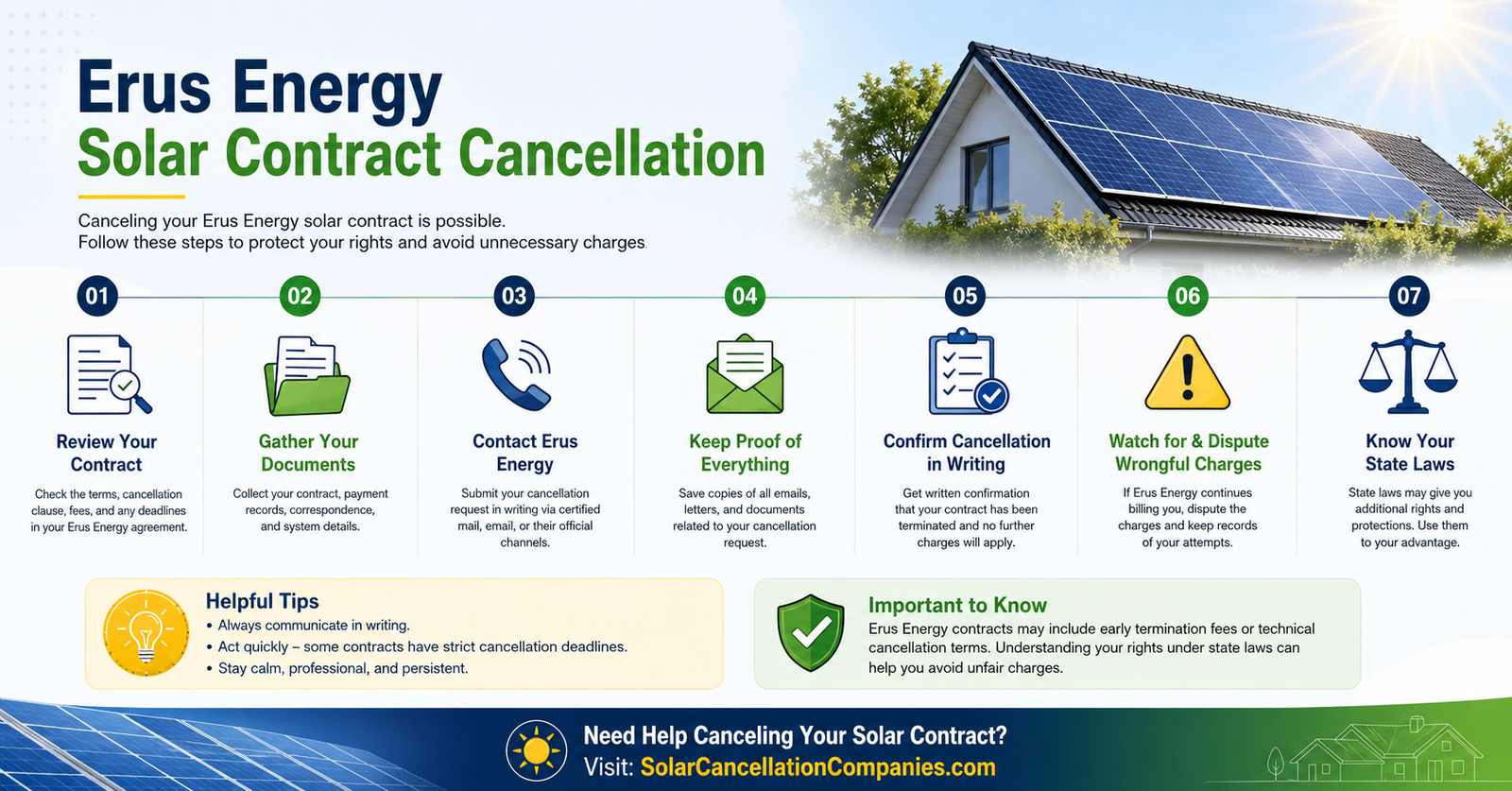 Erus Energy Solar Contract Cancellation