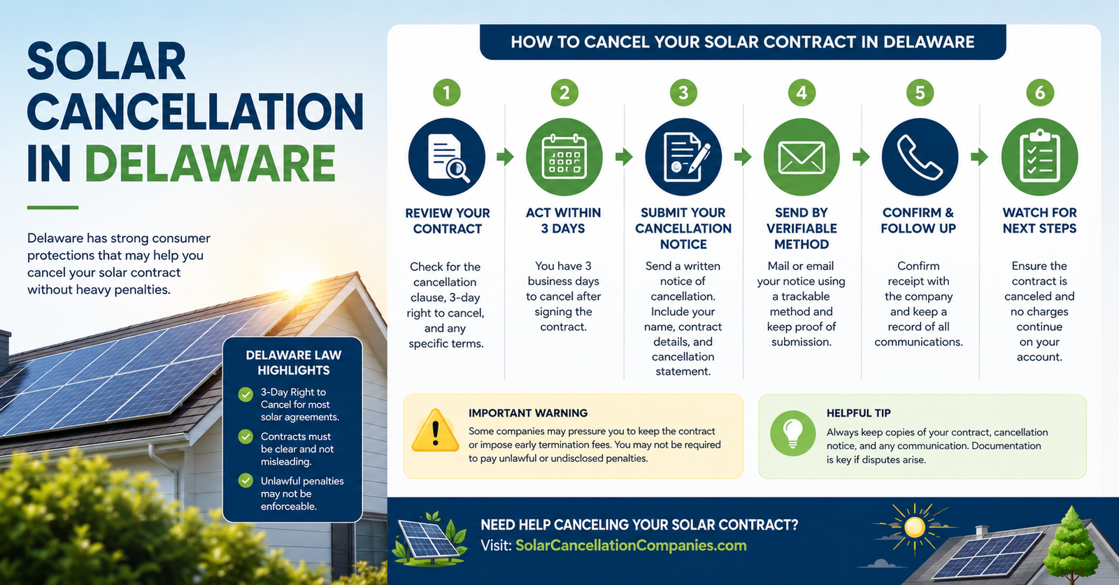 Solar Cancellation in Delaware