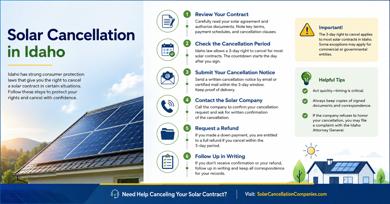 Solar Cancellation in Idaho