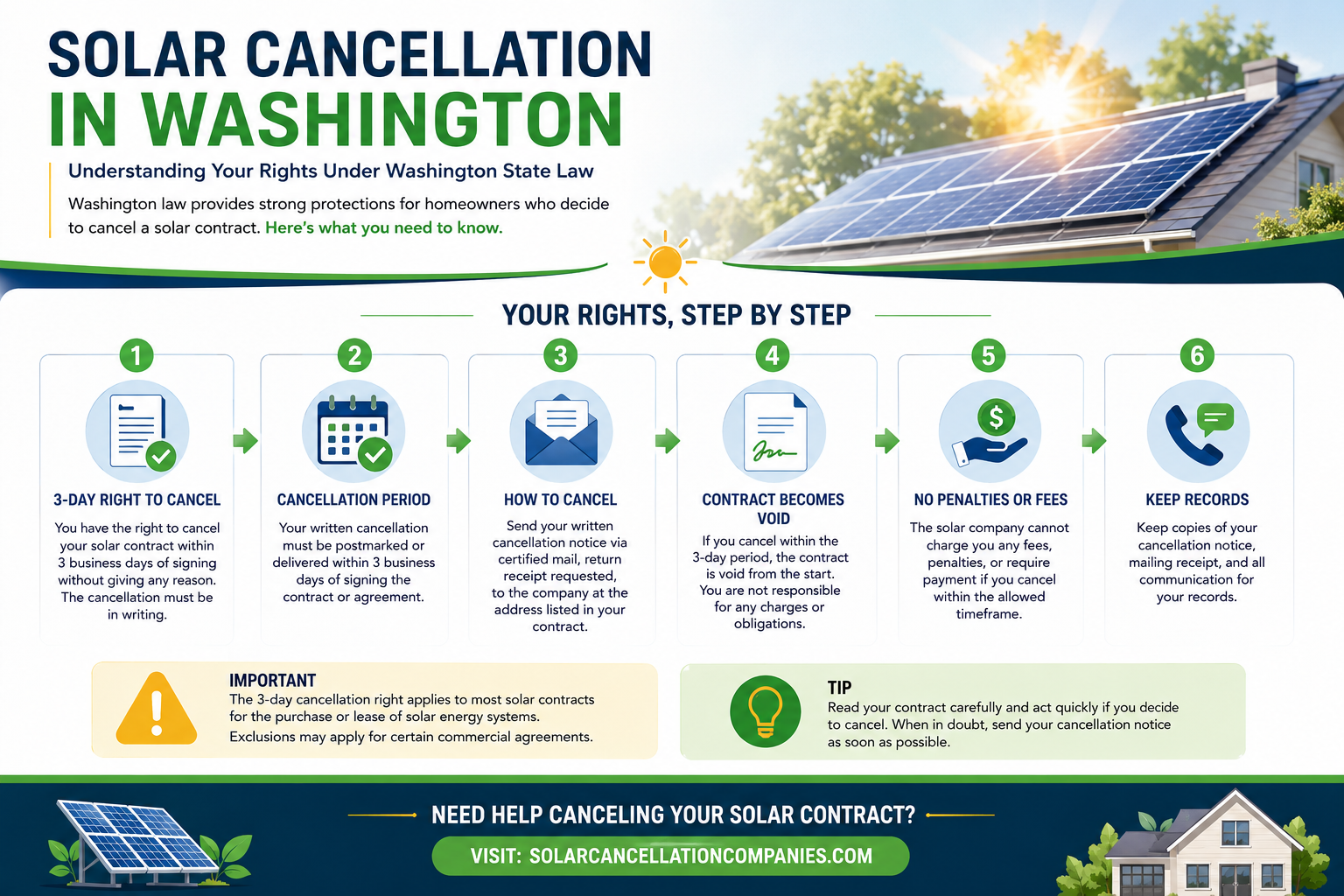 Solar Cancellation in Washington