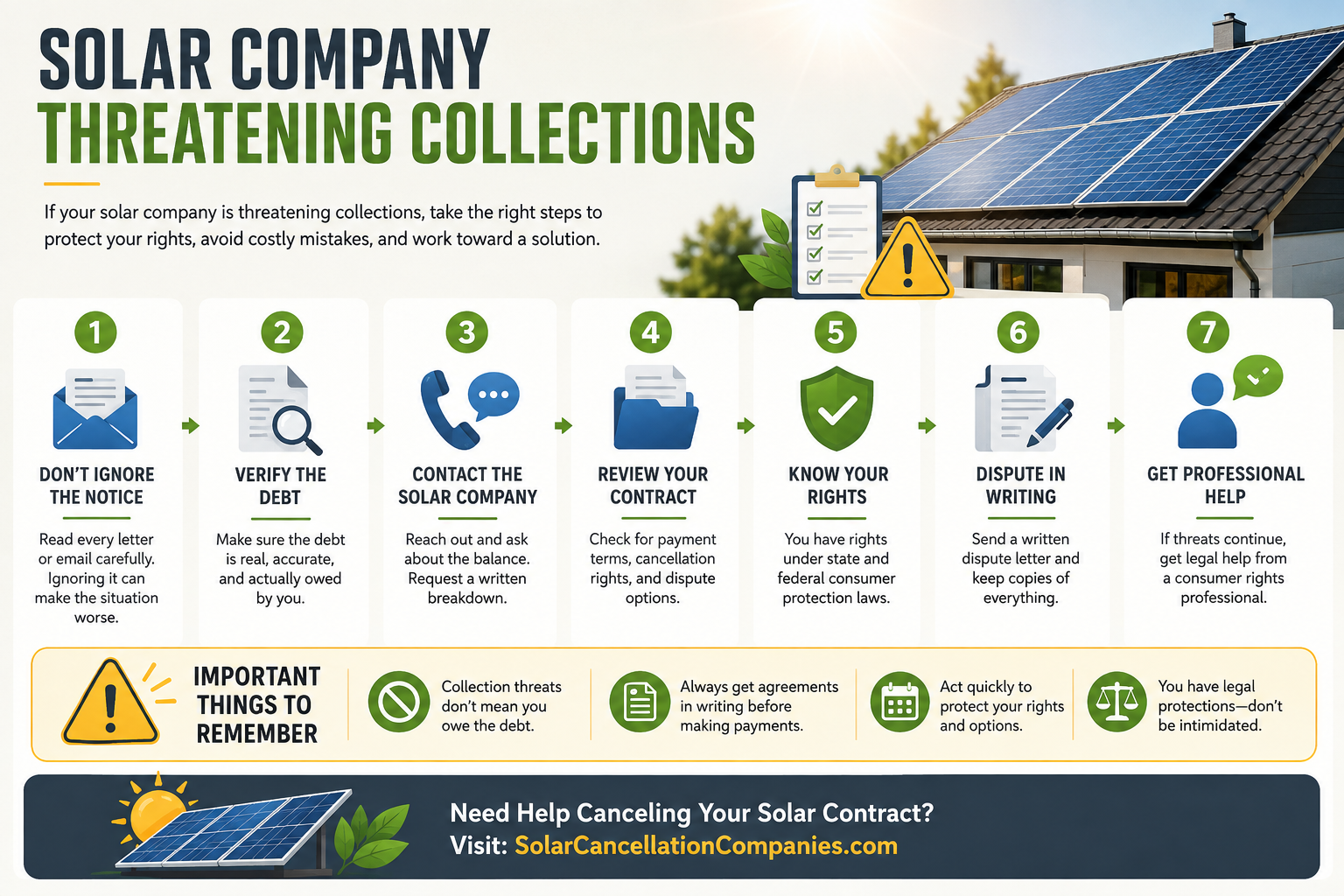 Solar Company Threatening Collections